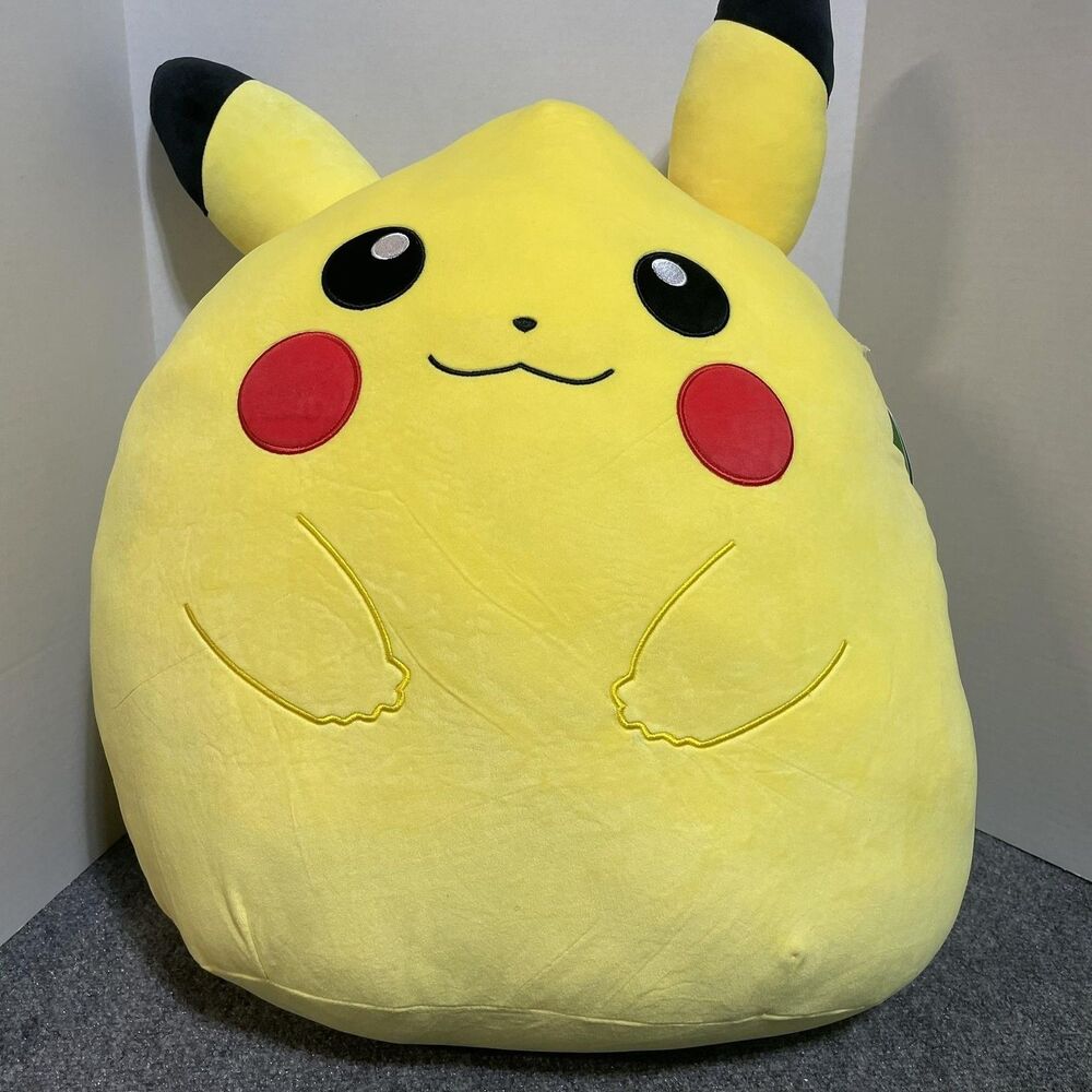 Pokemon Squishmallows Pikachu Plush Stuffed Animal Large Yellow Toy